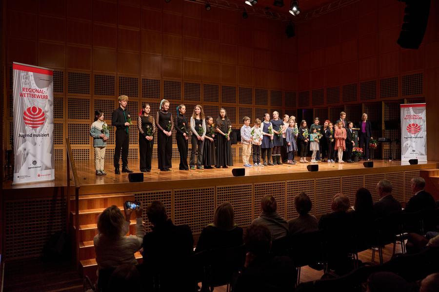 Impressionen des Preisträgerkonzerts des 63. Regionalwettbewerbs "Jugend musiziert Düsseldorf"