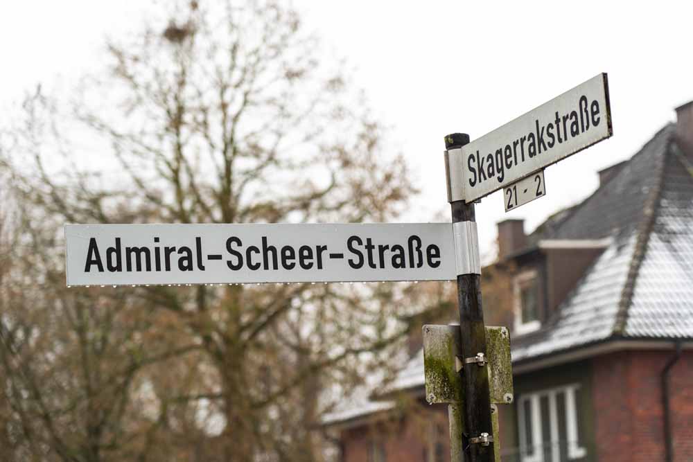 Die Admiral-Scheer- und die Skagerrakstraße