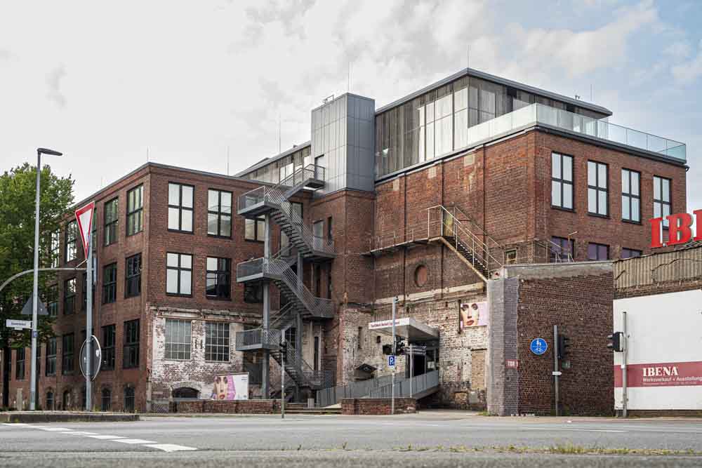 Außenansicht Textilwerk an der Industriestraße