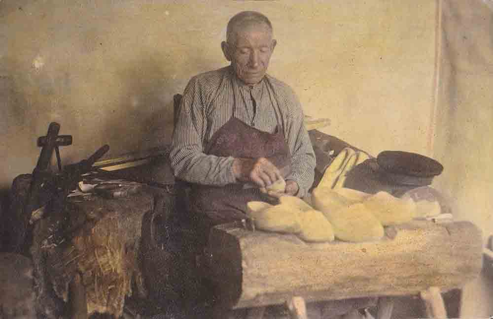 Altes Bild eines Arbeiters