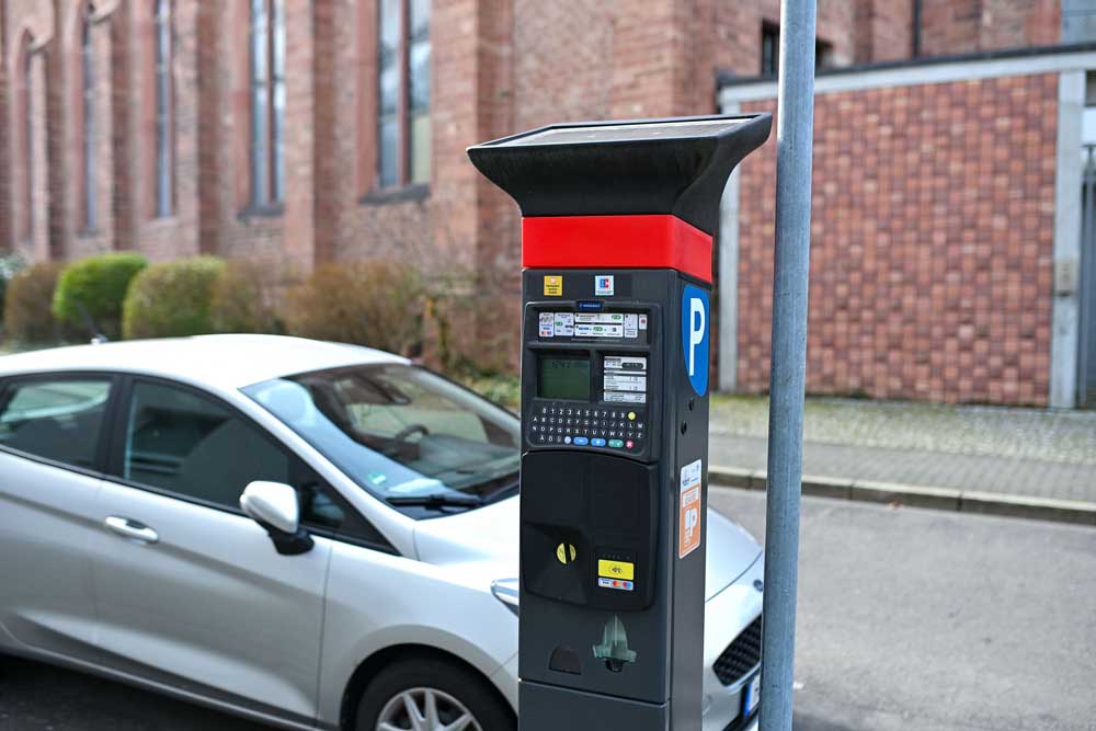 Parkscheinautomat in Hanau