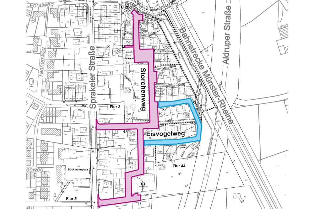 Karte Storchen- und Eisvogelweg