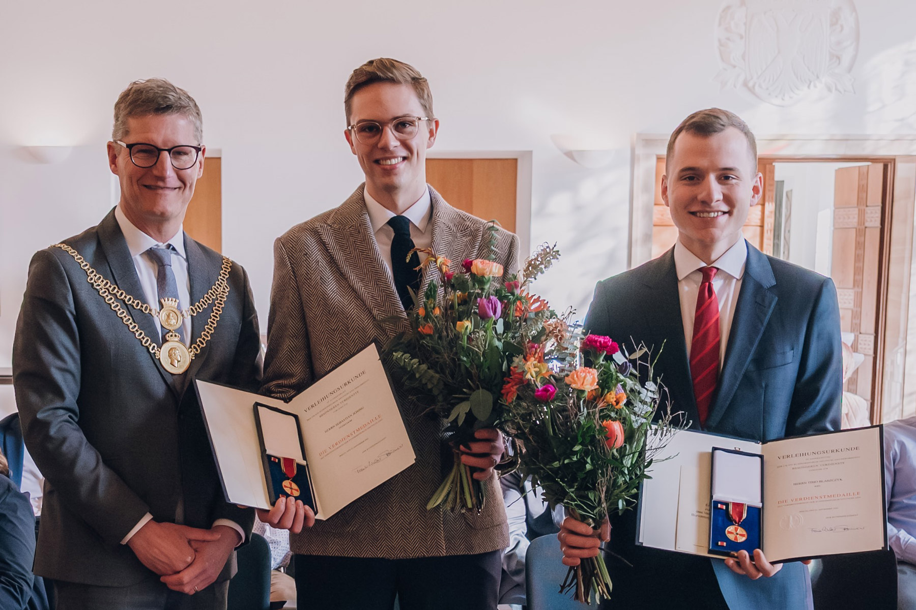 Bundesverdienstmedaille für Sebastian Jeising und Timo Blaszczyk