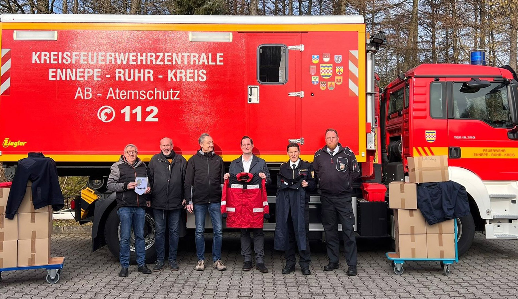 Kleiderspende der Feuerwehr für die Ukraine_CC UvK Ennepe Ruhr Kreis