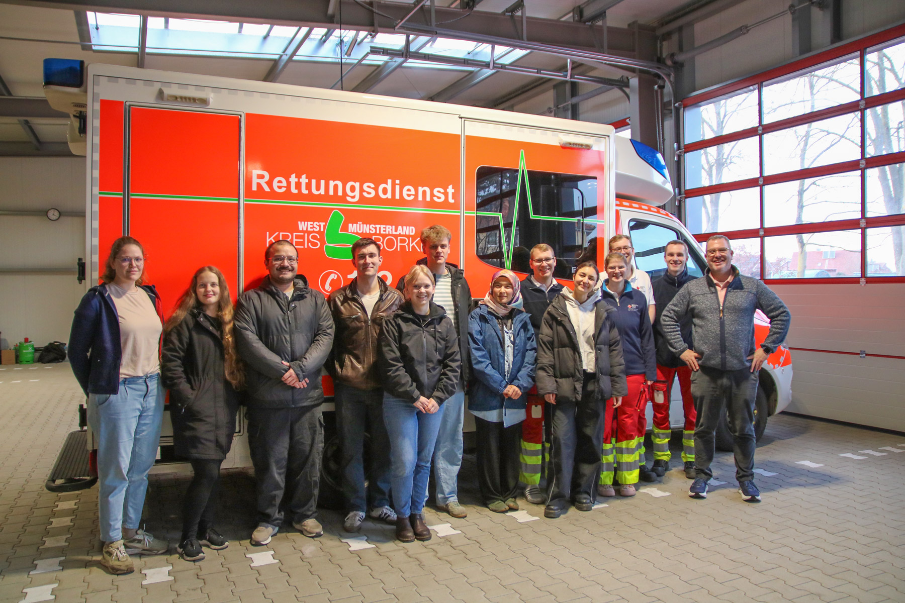 Medizinstudierende zu Gast an der Rettungswache Gescher