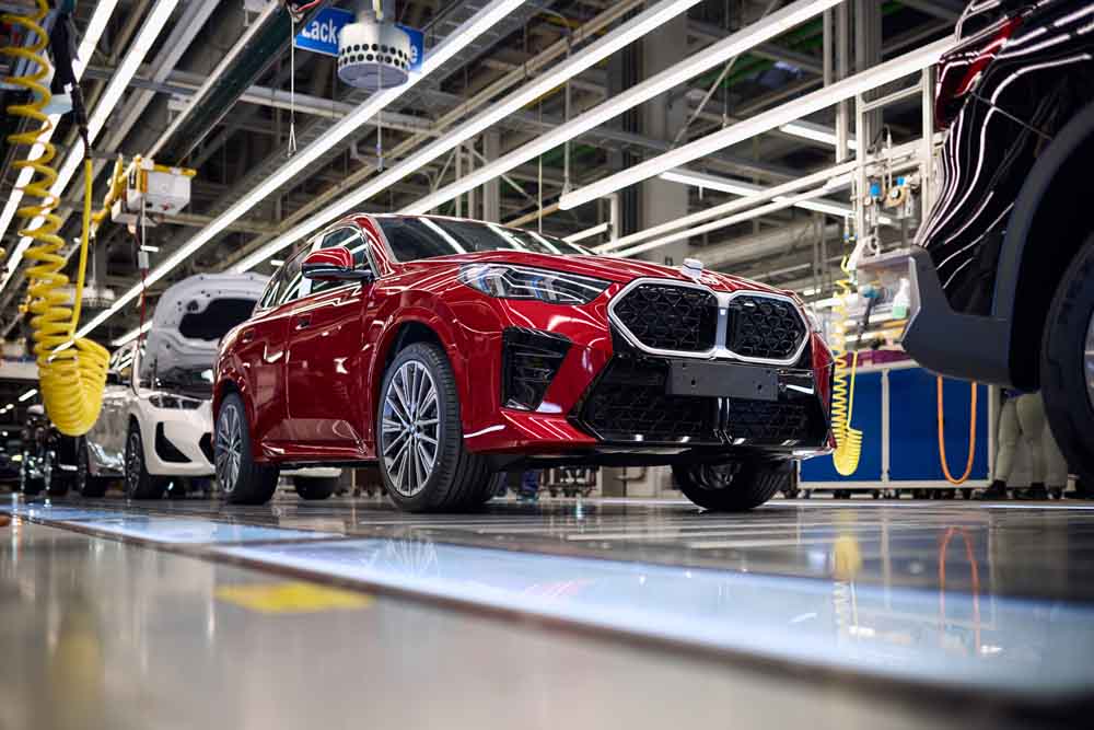 Fahrzeuge im BMW Group Werk Regensburg