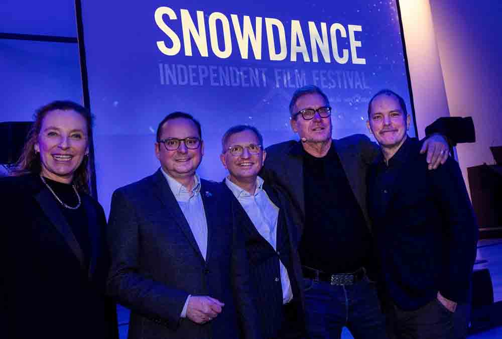 Diana Iljine (Jury), Oberbürgermeister Thomas Kufen, Dr. Stephan Muschick (Geschäftsführer E.ON Stiftung), Festival-Direktor Tom Bohn und Godehard Giese (Jury)