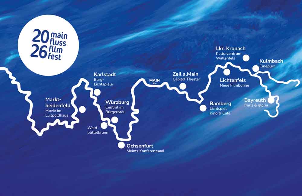 Übersichtskarte zum Main FlussFilmFest 2026