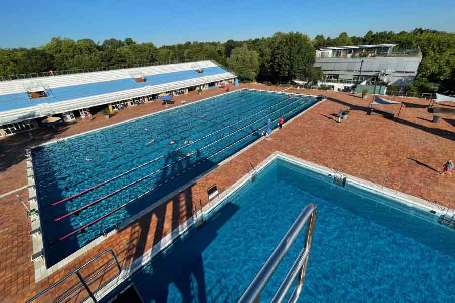 Grugabad vom Sprungturm