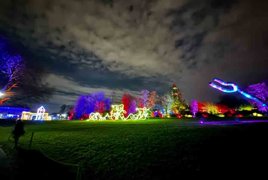 Impressionen vom Parkleuchten