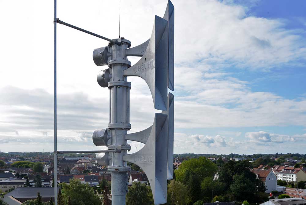 Sirene auf dem Gebäude der Feuerwache Burgsteinfurt