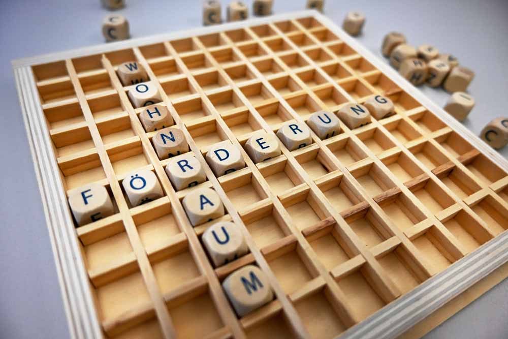 Wohnraumförderung als Wort im Spiel gelegt