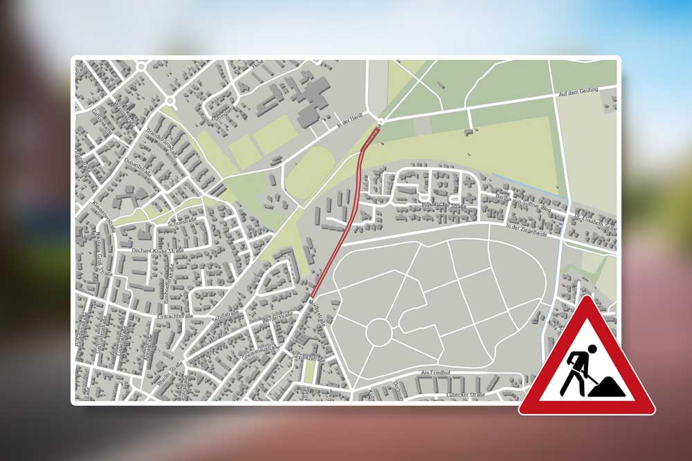 Karte der Sperrmaßnahme