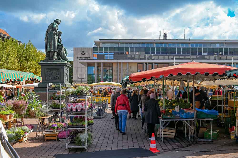 Impressionen vom Hanauer Wochenmarkt