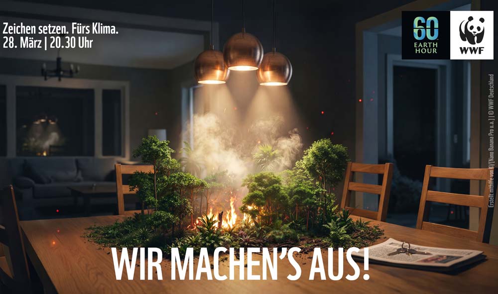 Plakat zur Earth Hour 2026