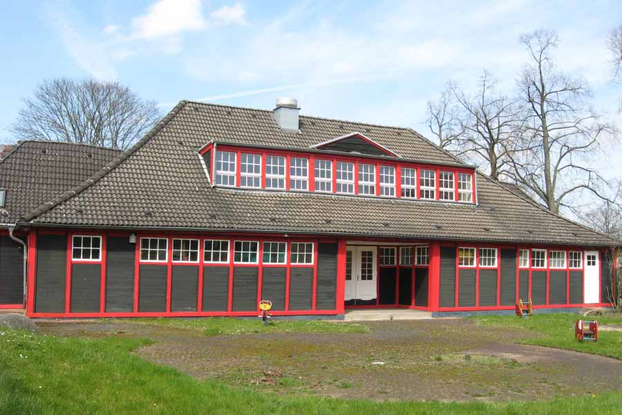 Außenansicht Jugendhalle in Schonnebeck