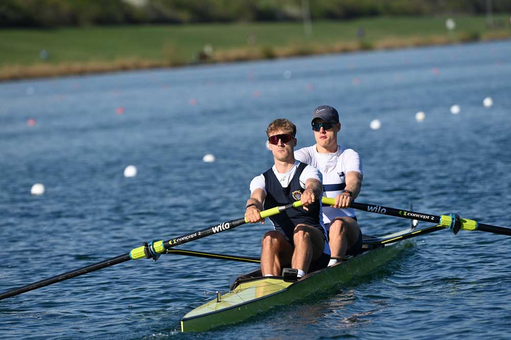 Simon Schubert im Zweier