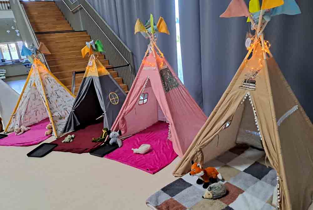 Tipis im Museum „Windstärke 10“