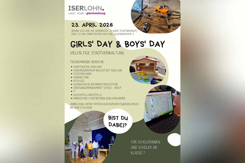 Plakat zum Girls'-Day und Boys'-Day 2026