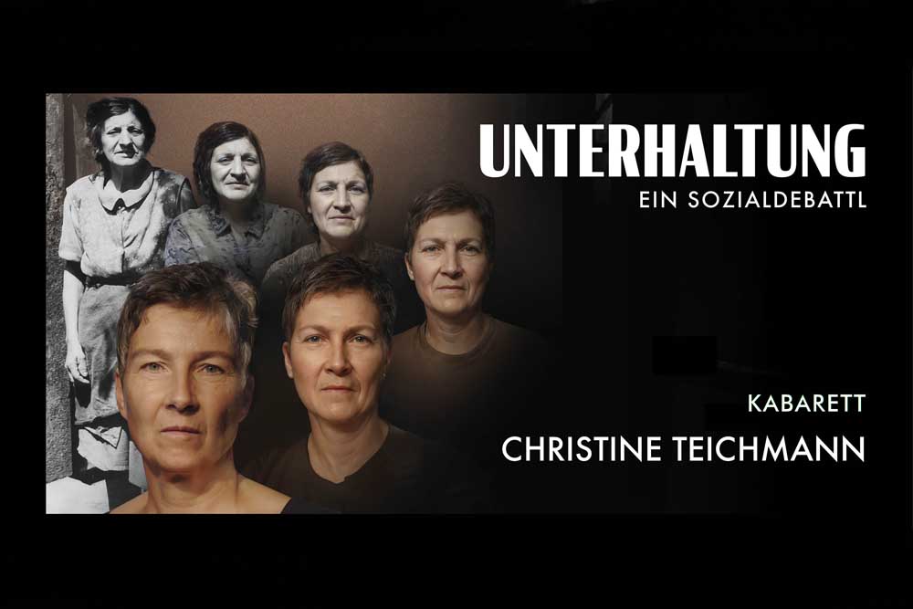 Plakat „Unterhaltung – ein Sozialdebattl"