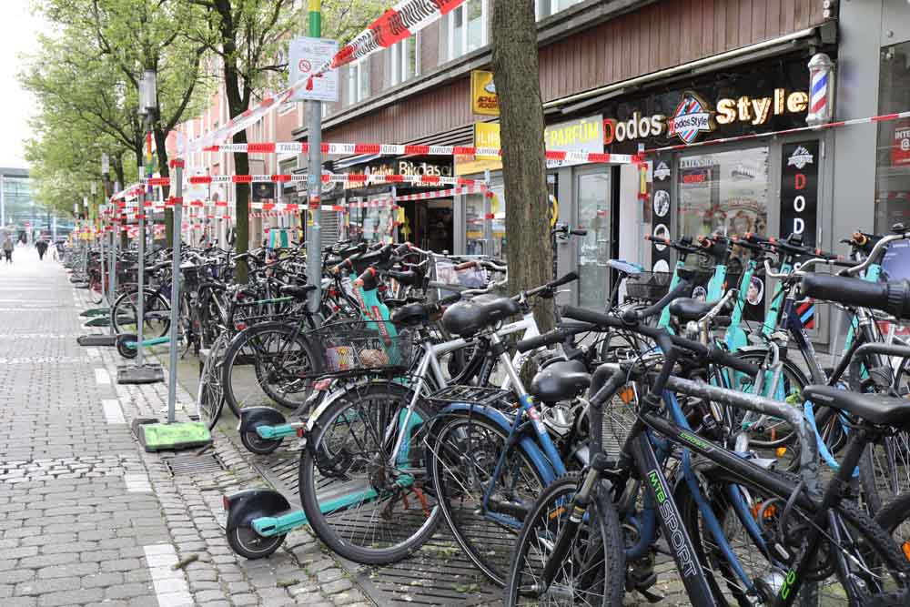 Fahrräder auf der Windthorststraße