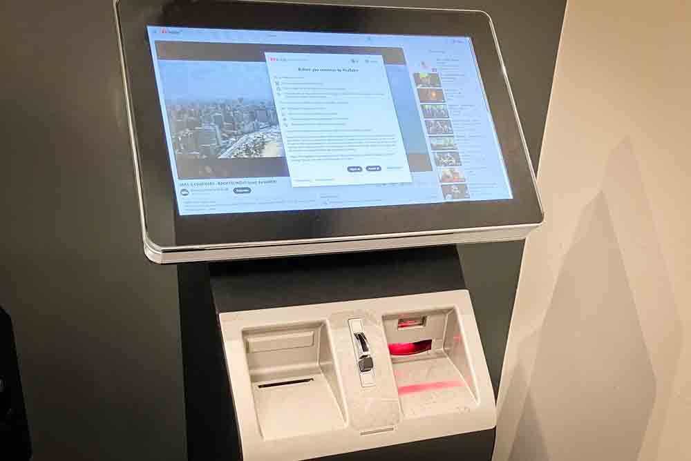 Sichergestelltes Wettterminal