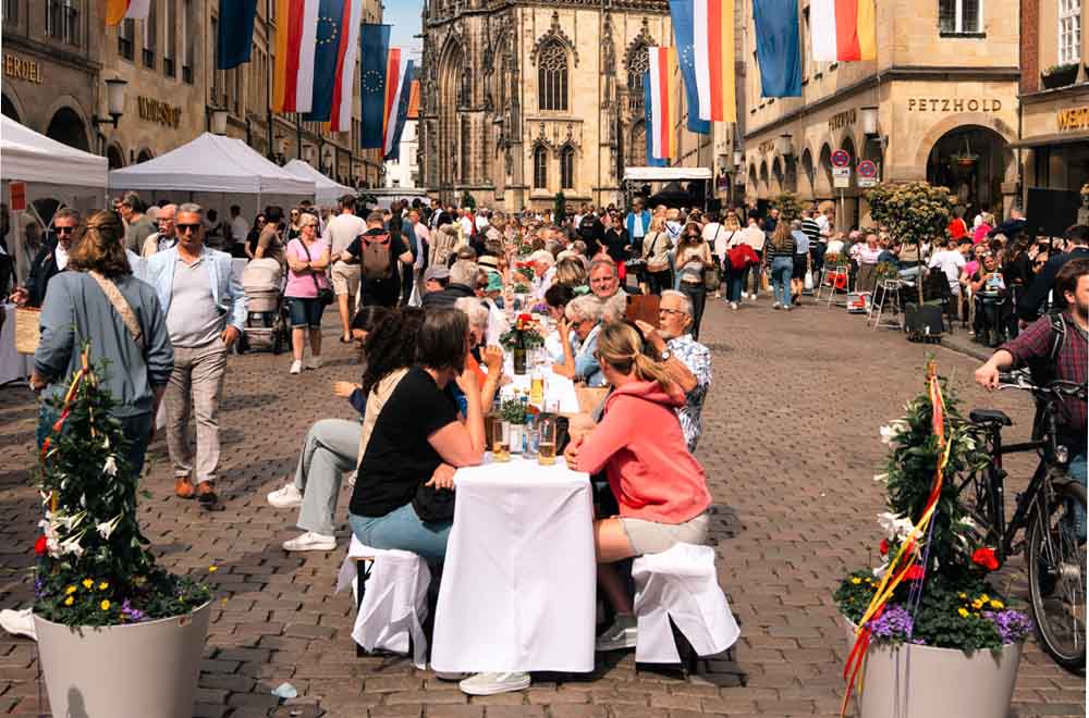 Hansemahl auf dem Prinzipalmarkt