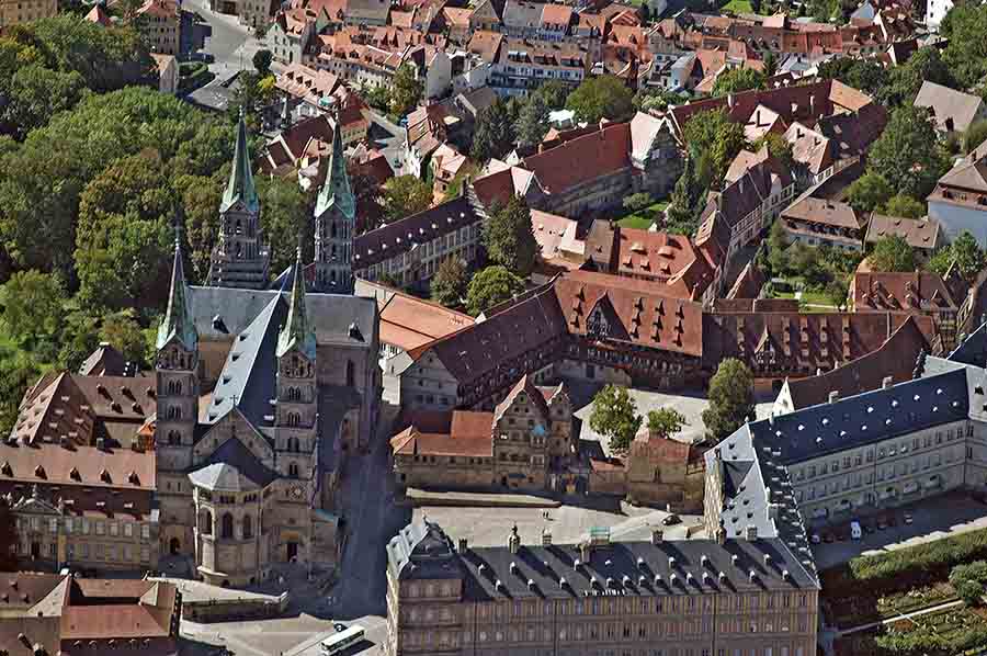 Luftbild Domberg in Bamberg