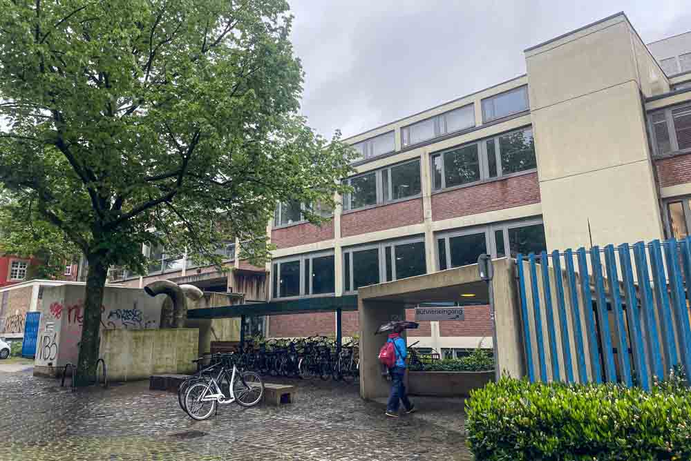 Außenansicht Gebäudetrakt am Theater Münster