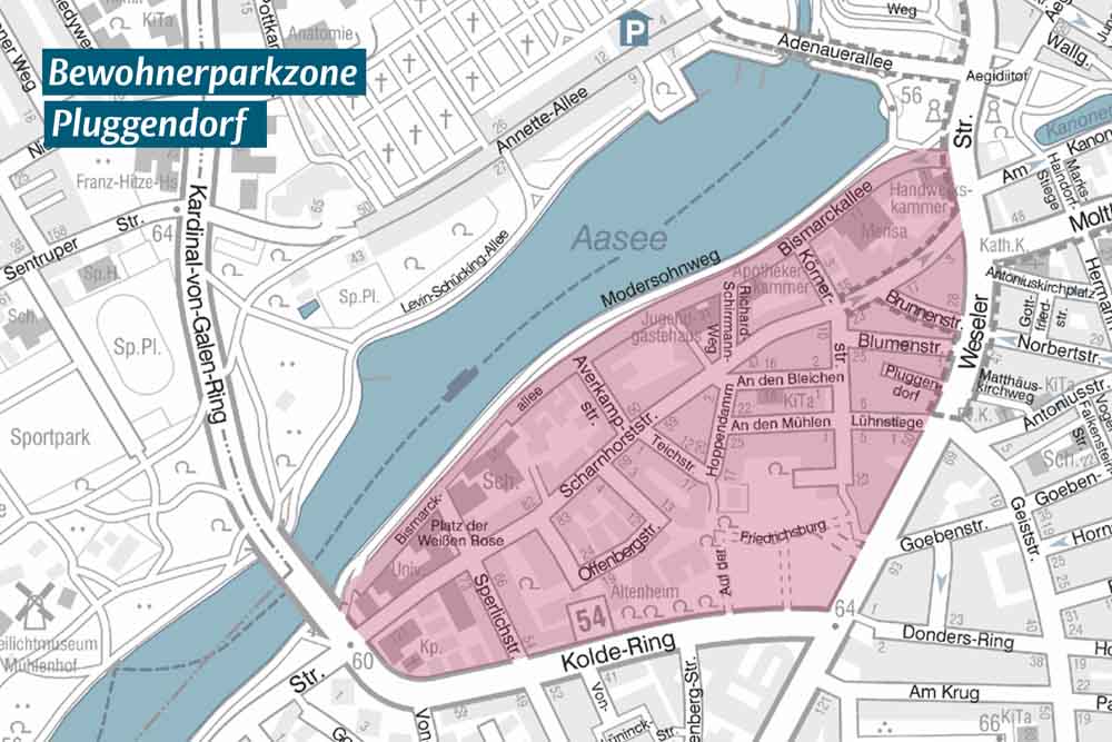 Karte der neuen Bewohnerparkzone