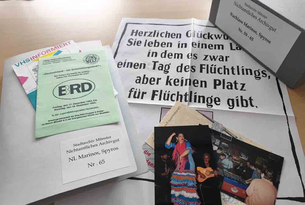 Zeitgeschichtliche Dokumente und Objekte aus dem Nachlass des 2017 verstorbenen Spyros Marinos und dem Hiltruper Centro Español