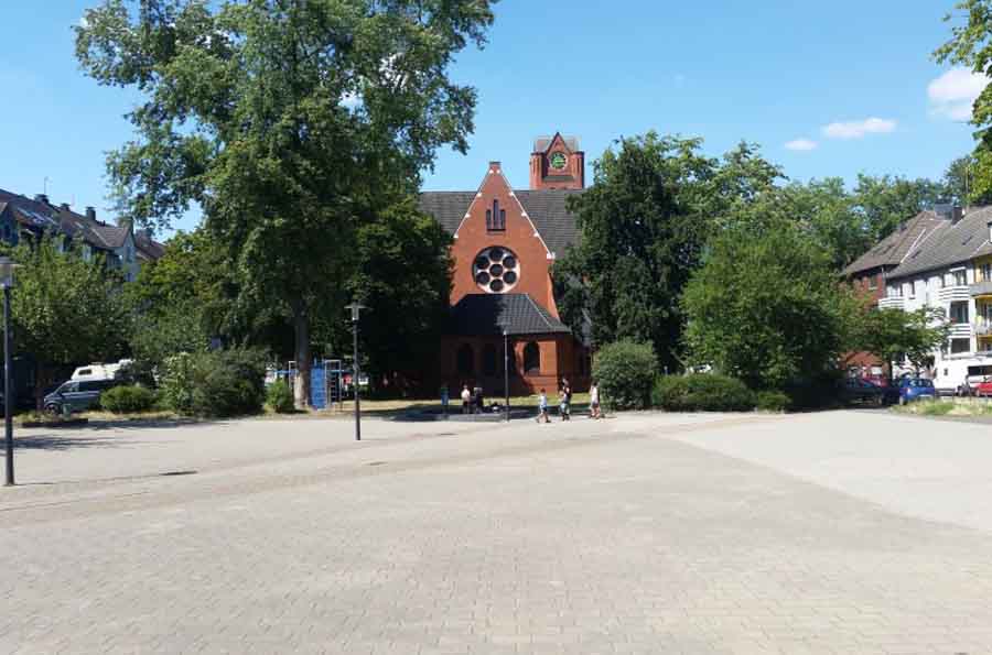 Christuskirchplatz in Altendorf