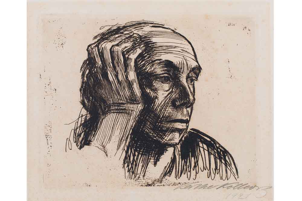 Käthe Kollwitz, Selbstbildnis, 1921