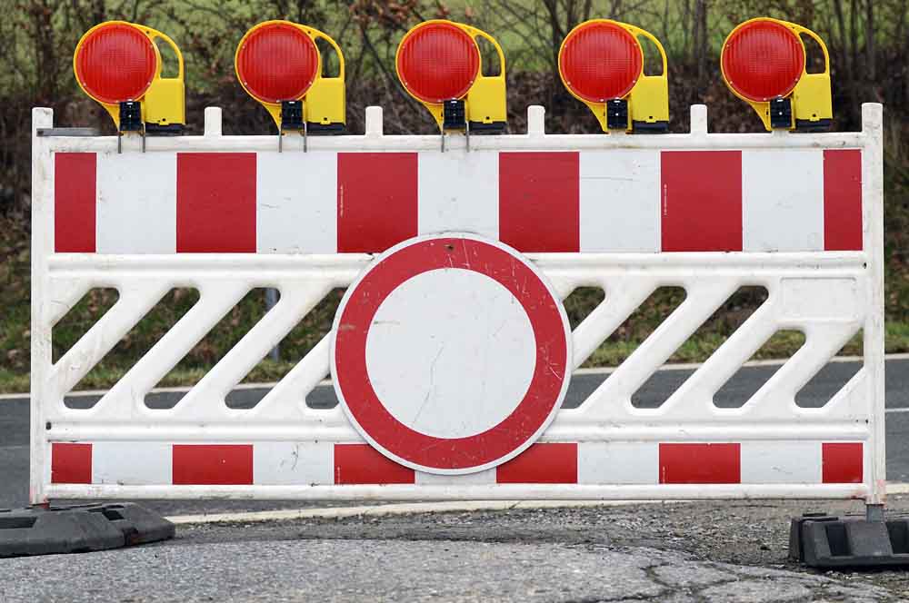 Baustelle Absperrung
