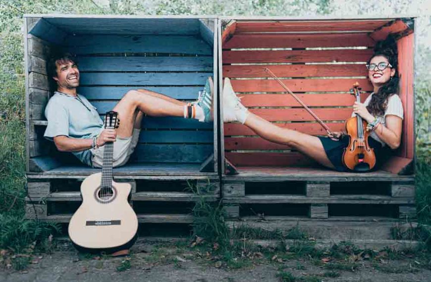 Zwei Duos spielen im Musikpavillon in Hamm
