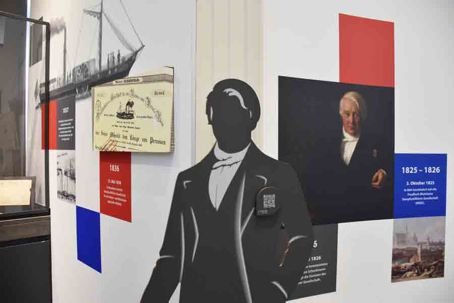Blick in die Ausstellung "200 Jahre KD"