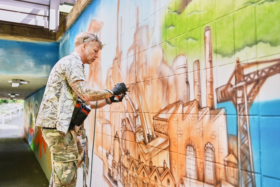 Matthias Scheidig bei der Arbeit