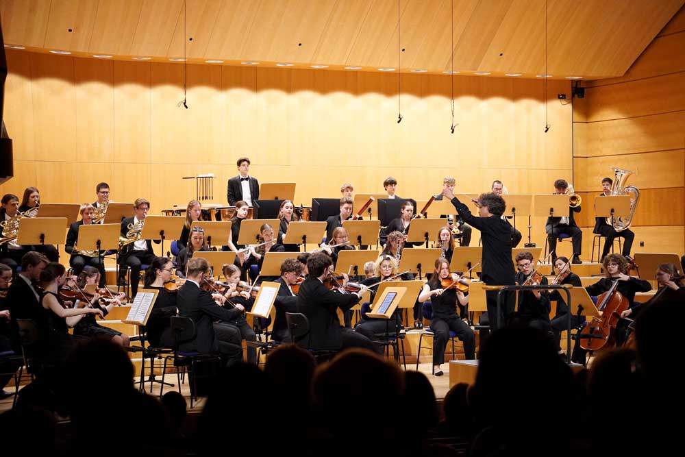 Junge Philharmonie Würzburg bei einem Auftritt