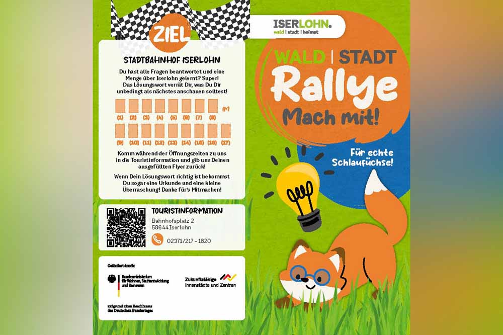 Flyer zur Iserlohner Kinderrallye