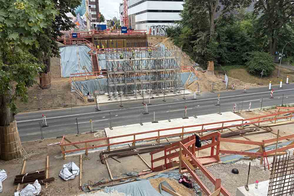 Bauarbeiten an Bettrather Brücke
