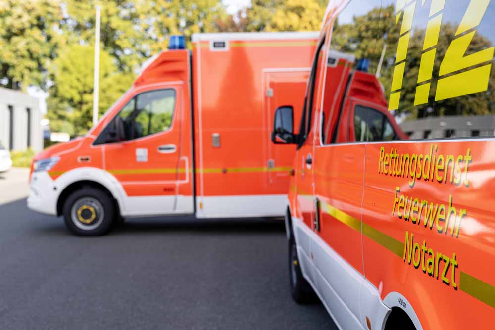 Zwei Krankenwagen