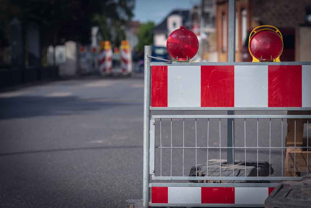 Baustellenabsperrung