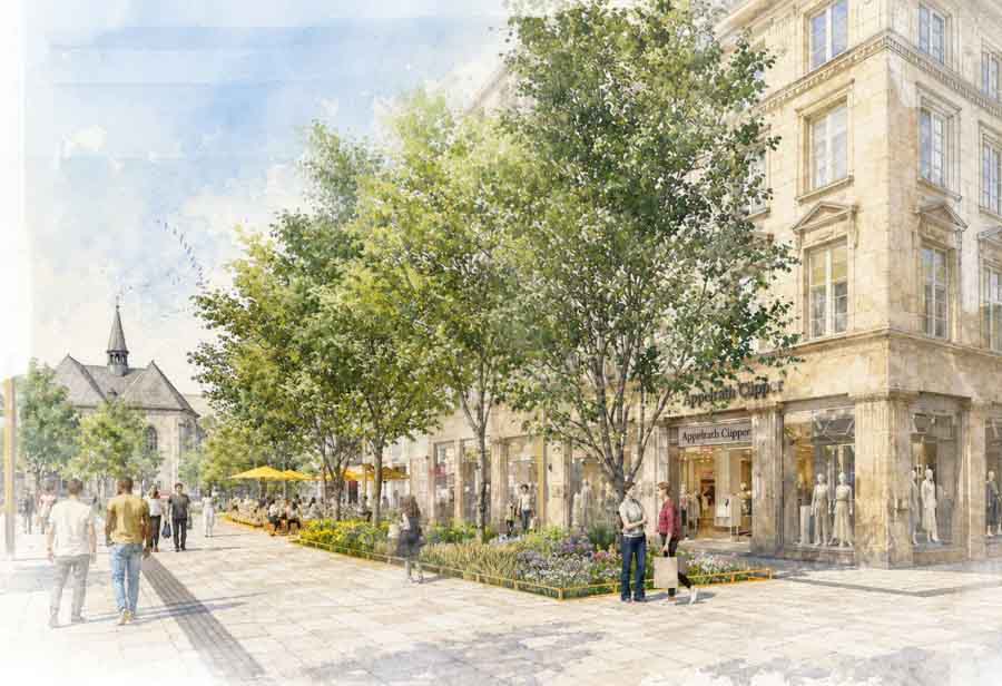 Gestaltungskonzept für das Grün-blaue Innenstadtband