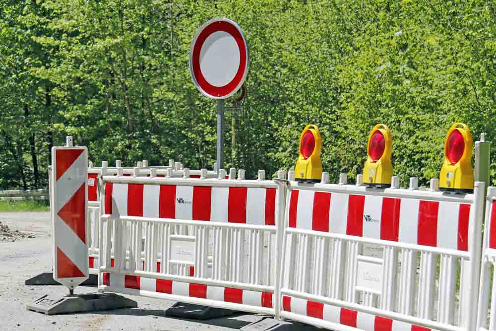 Baustellenabsperrung