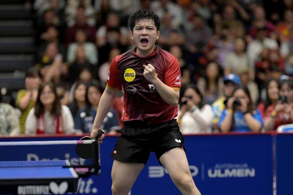 Fan Zhendong jubelt