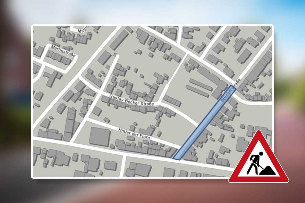 Karte des betroffenen Bereichs
