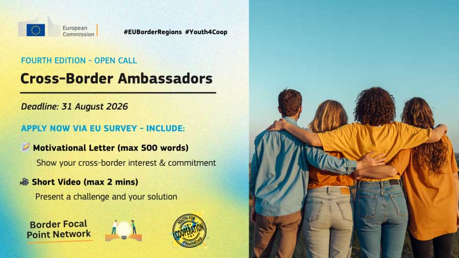 Plakat mit Infos zu Cross-Border Ambassadors