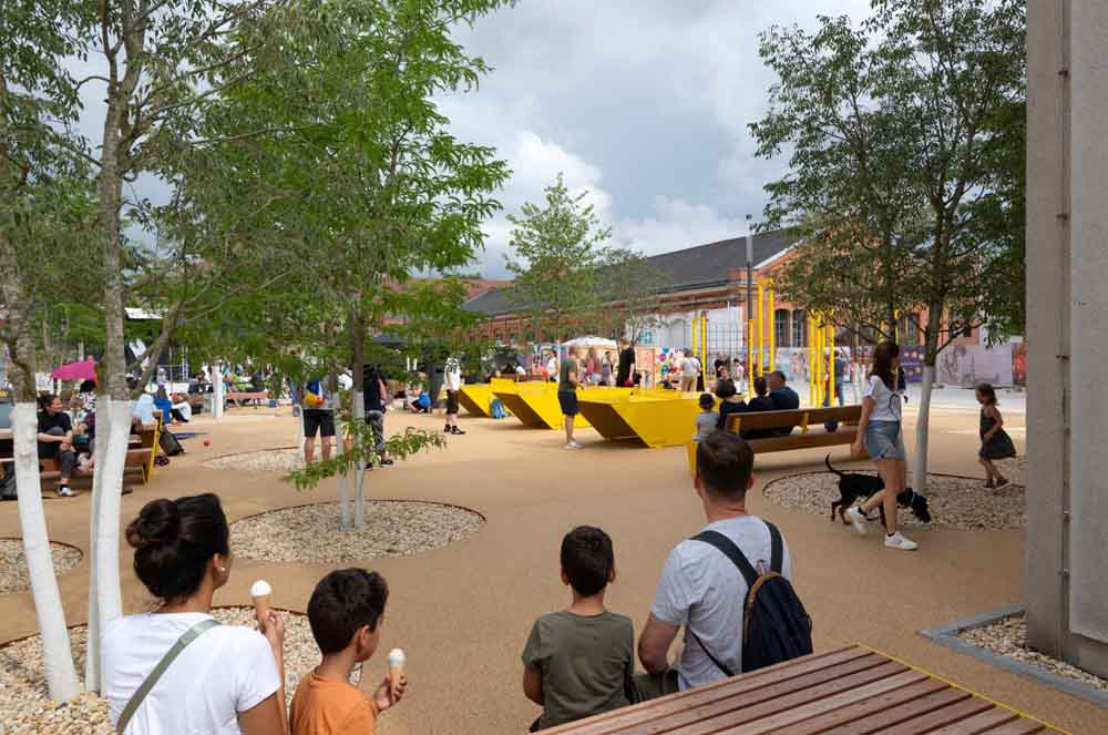 Mit dem Motiv „Wo aus Raum Begegnung wird" nimmt die Stadt Bamberg am Fotowettbewerb #StädtebauförderungVerbindet teil