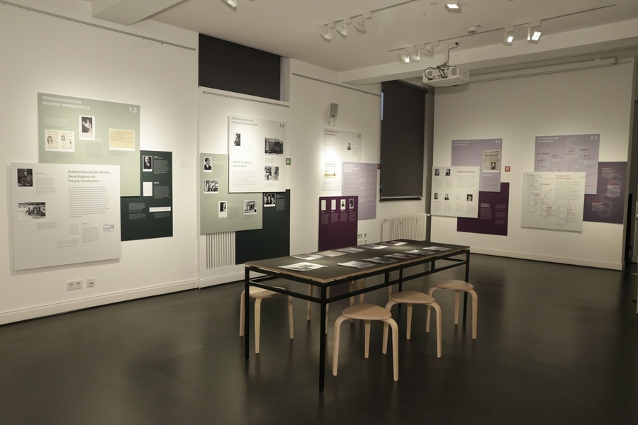 Blick in den Ausstellungsraum der Wanderausstellung