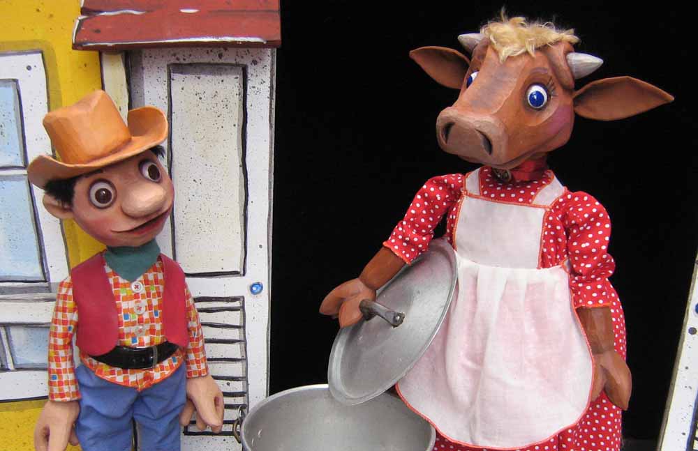 Figuren aus „Cowboy Billy und das singende Pony"